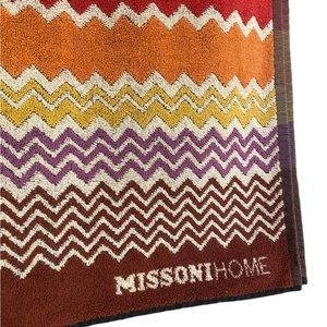 Missoni Home Rufus Terry New Full Sized Beach Towel Chevron Zig-Zag